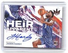 Jaden Hardy #/99 2022-23 Panini Court Kings Heir Apparent Ruby