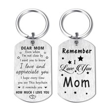 Mom Valentines Day Birthday Gifts, Remember I Love You Mom Keychain, Meaningf...