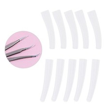 Transparent Plastic Elbow Tweezers Protective Cover Anti dust Non slip Eyelashes