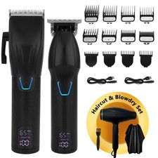 Professional Hair Clippers Zero Gapped Beard Trimmer Kit for Men