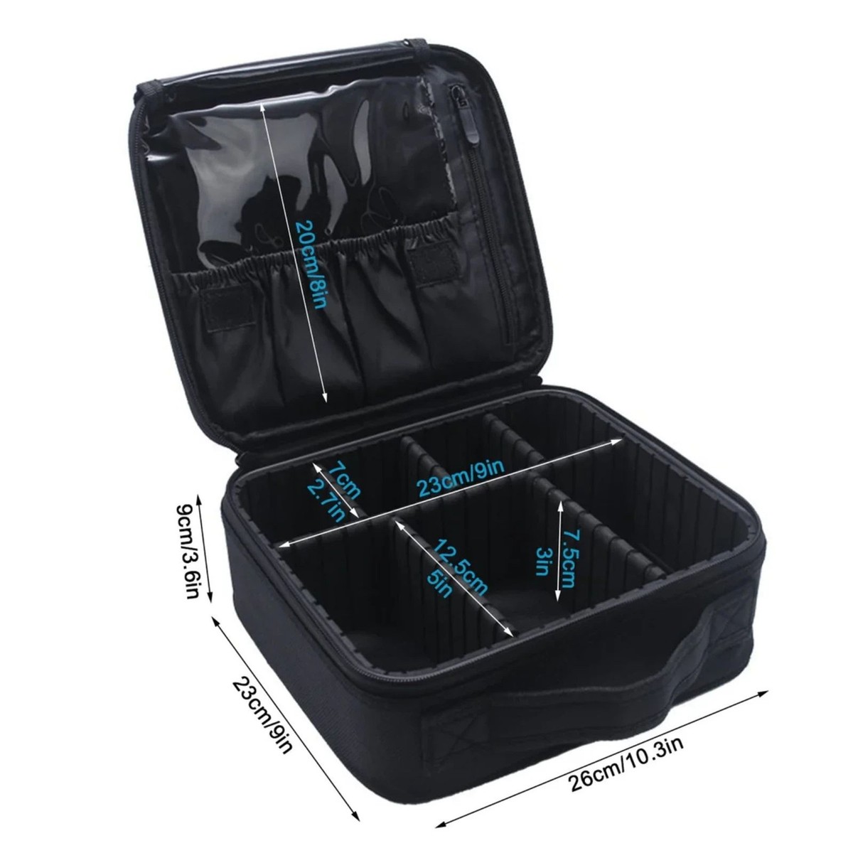 Travel Makeup Train Case Makeup Cosmetic Case Organizer Portable  View 2