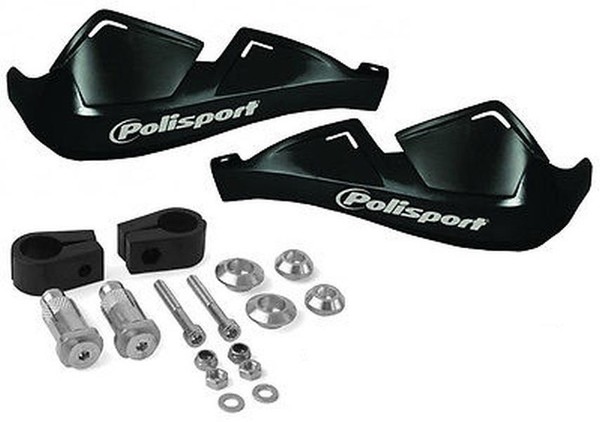 Polisport EVO Handprotektoren Schwarz FüR Polaris Trail Blazer 250 Boss 330-image