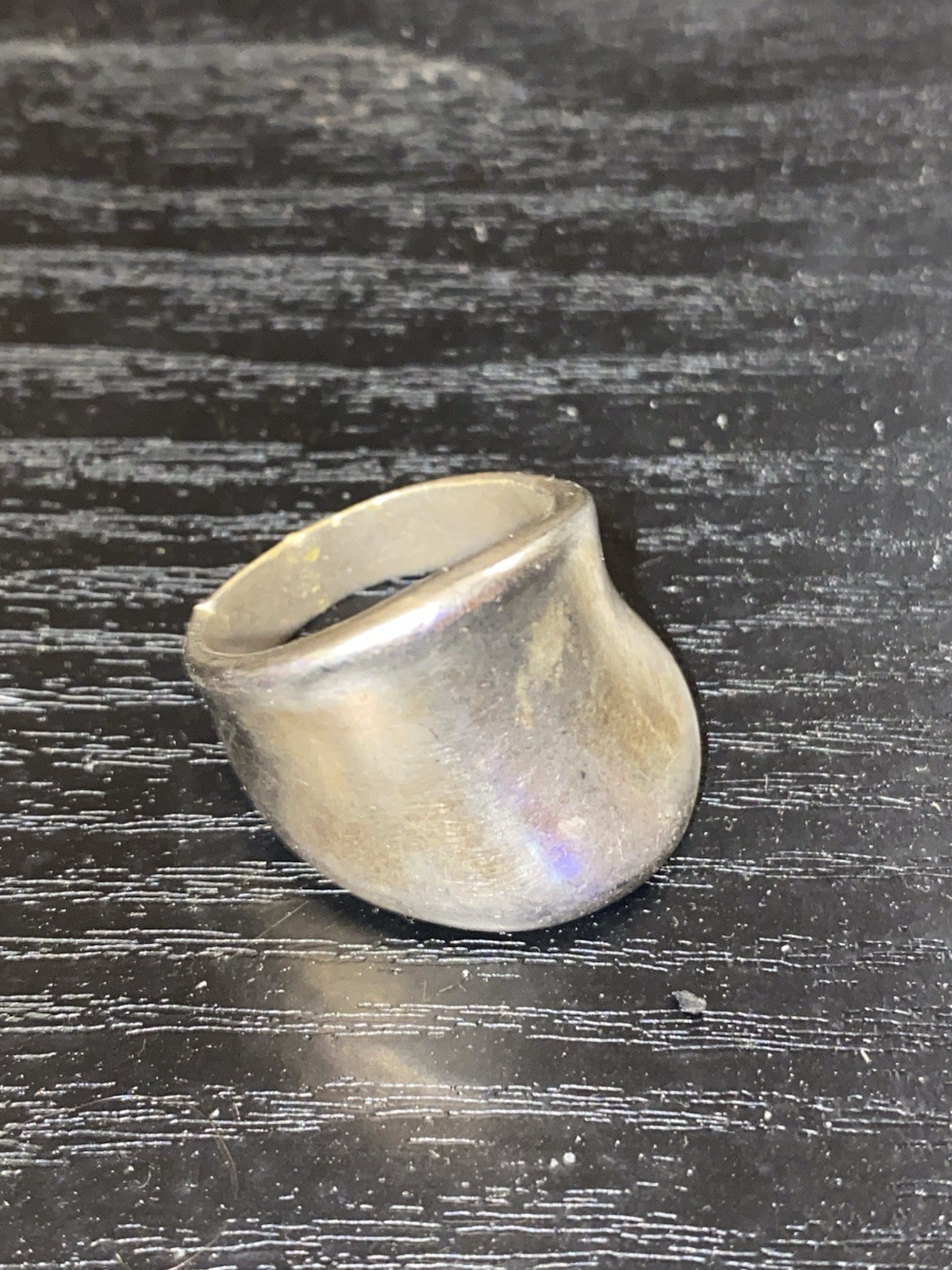 Unique vintage solid silver very large women’s ri… - image 3