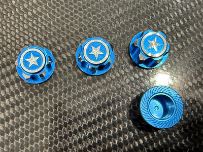 Aluminum 17mm Hex Wheel Nuts for Traxxas 1/8 E-Revo 2.0 Blue