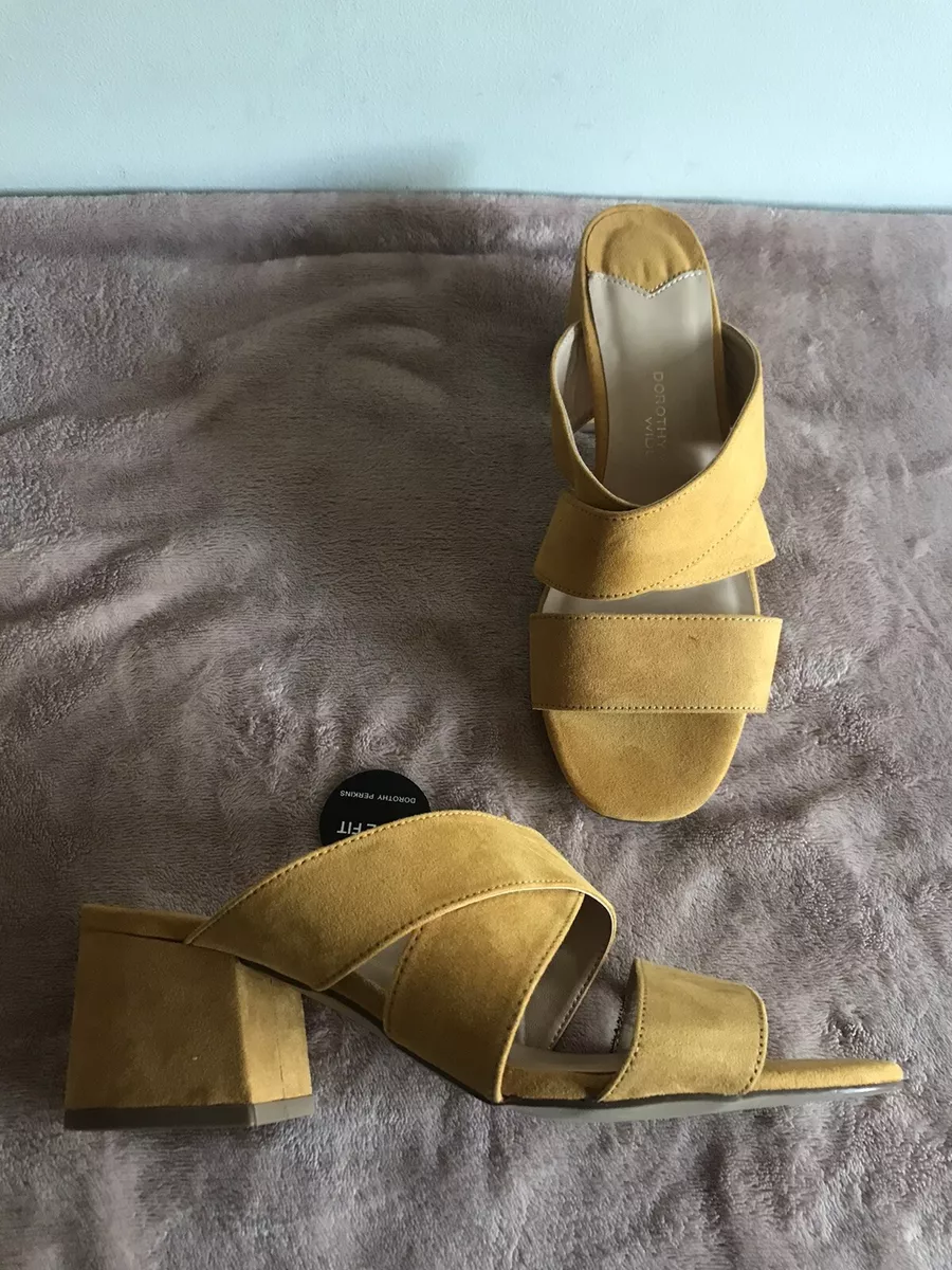 Dorothy perkins mustard shoes clearance