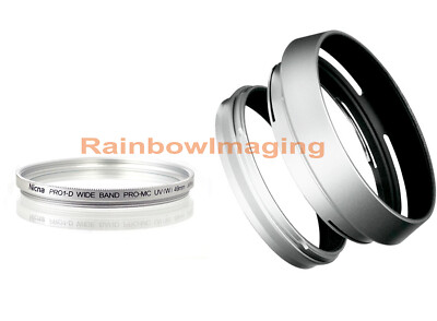 JJC 49mm Lens Hood + Pro1D MC UV Filter for Fujifilm X100 X100S X100T AS AR100