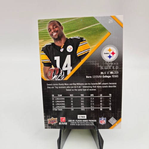 2008 Upper Deck NFL Players Rookie Premiere - PICK YOUR PLAYER - Imagen 76 de 76