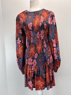 knee length dresses for ladies Sand Royal Sea Smocked Organic Cotton Mini Dress main image 1