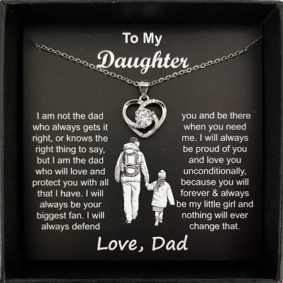 #ad To My Daughter Necklace Birthday Graduation Valentine Gift from Dad Father $29.99