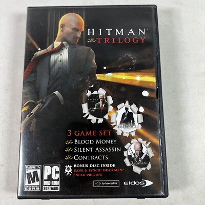 Hitman Trilogy (PC, 2007) 5 Disks With Manuals