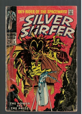 Marvel Comics Silver Surfer 3 1st Mephisto appearance 3.0 G/VG 1968 Fantastic fo