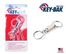 Key-Bak Square Pull-Apart Separate Key Ring