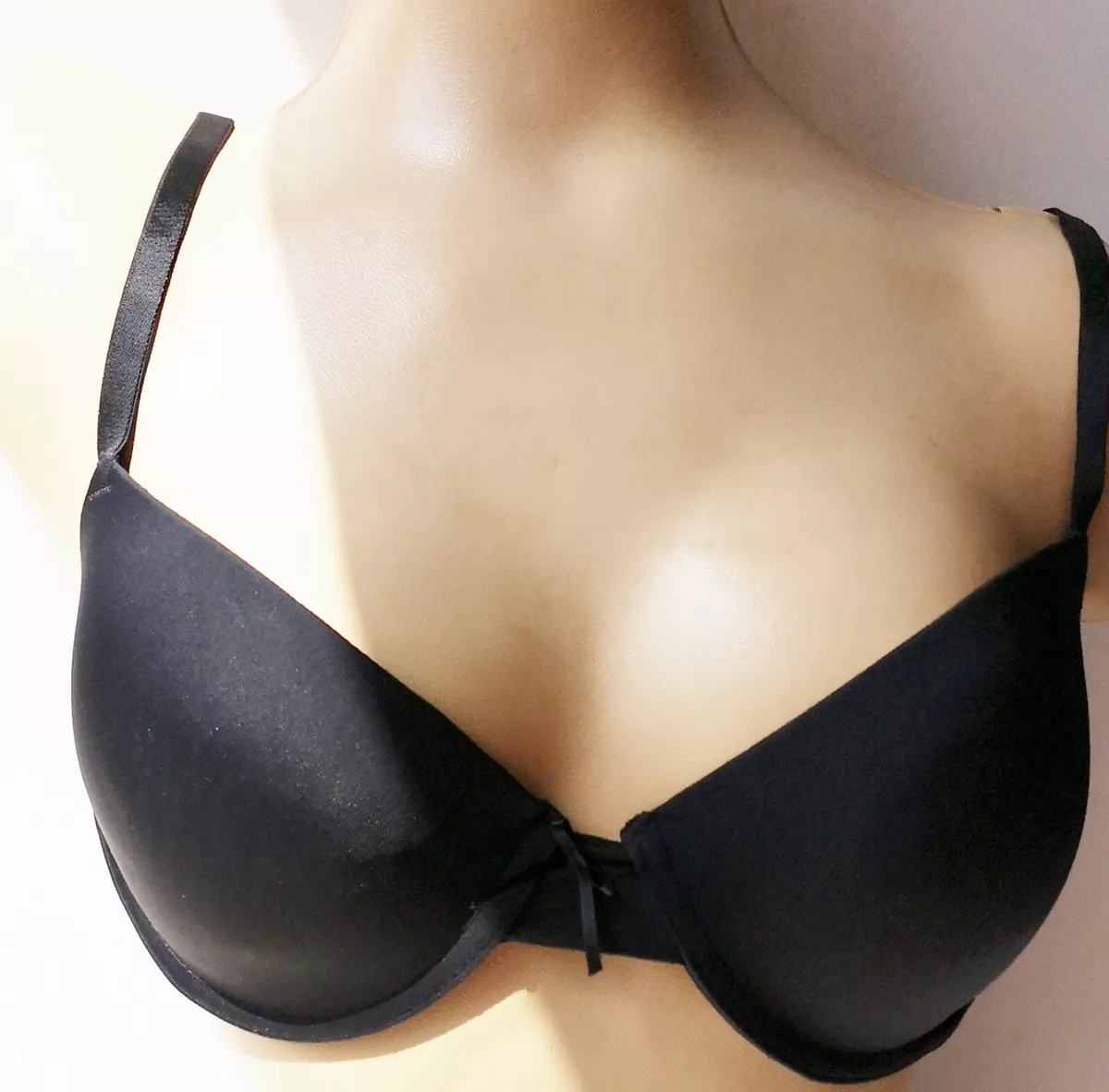 CHAINSTORE BLACK UNDERWIRED MOULDED T SHIRT BRA SIZE 36D CUP eBay