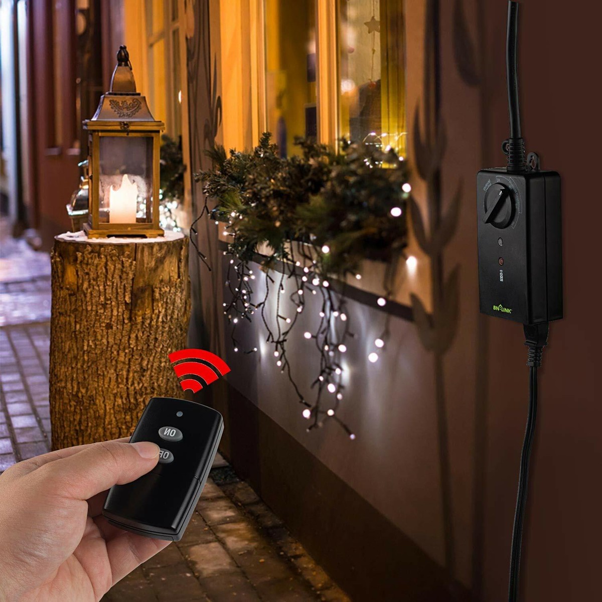 Outlet Timer Outdoor BN-LINK Outdoor Timer With Photocell Sensor - 24H ...