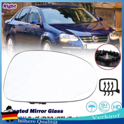 Passenger Right Side Rear View Mirror Glass Heated FOR VW Golf GTI Passat Jetta