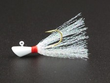 SHAD DART BEST SHAD GRABBERS 1/16 OZ ECO FRIENDLY NON LEAD WHITE + CRYSTAL FLASH
