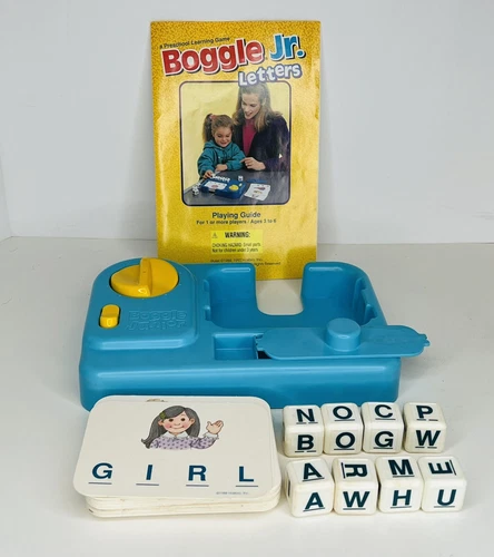 Boggle Jr Letters Parker Brothers Hasbro Vtg 1992 Board Game WORKS *NO Box