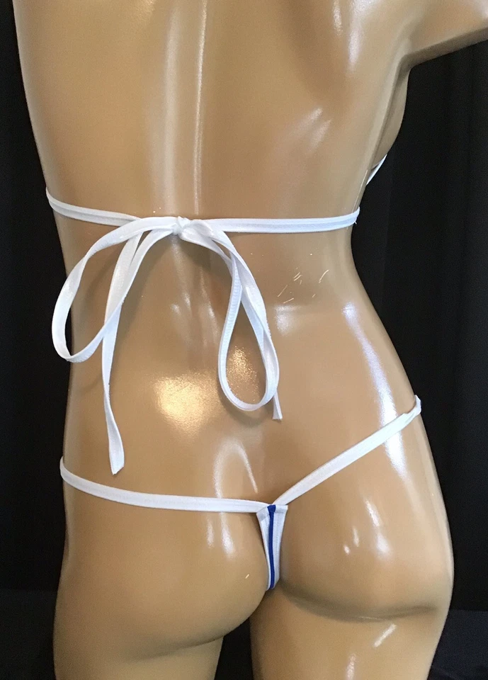 Conjunto de biquíni Los Angeles Dodgers MLB tamanho D tanga grande - Imagem 4 de 4