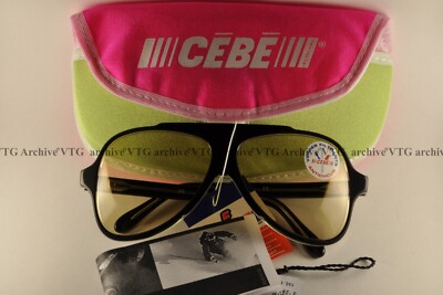 Occhiali Da Sole Vintage CEBE Made In France Anni 2000 – Mai Indossati, Modello RALLY SCI SNOW Crystal/blu
