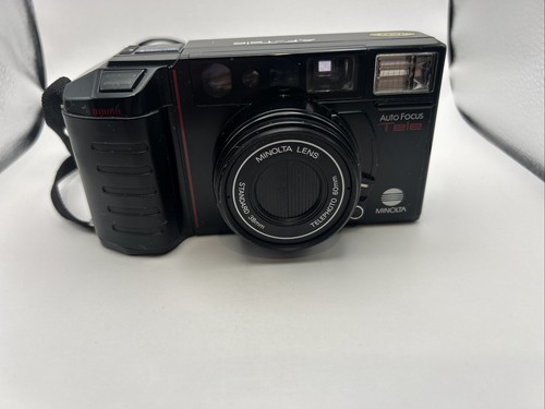 Minolta AF-Tele 35mm Camera & strap with soft case & Manual **Untested** - Picture 3 of 7
