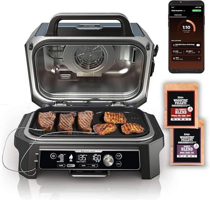 Ninja Woodfire Pro Connect Premium Xl Outdoor Grill And Smoker