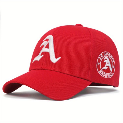Unisex Gothic A Embroidered Baseball Cap Adjustable Leisure Hat - Picture 4 of 10