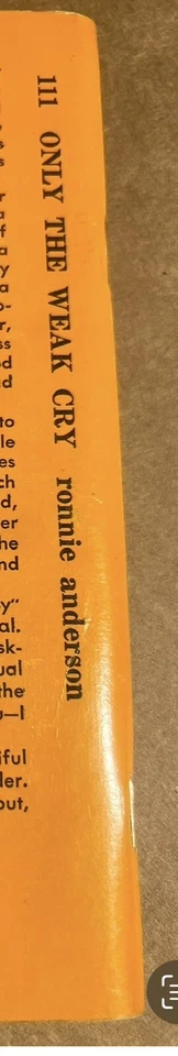 ONLY THE WEAK CRY -1969 RONNIE ANDERSON GUILD PRESS VTG PULP NOVEL GAY INTEREST - Image 3 of 4