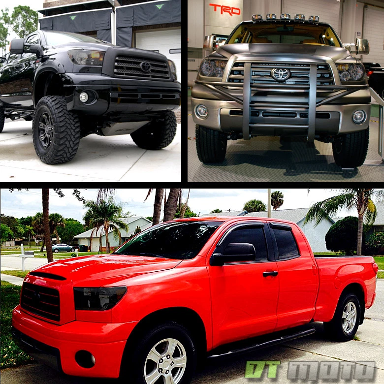 Faros de humo negros izquierda+derecha para Toyota Tundra 08-17 Sequoia 2007-2013 Foto 2 de 4