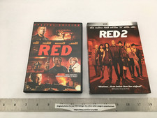 RED Movie DVD  RED 2 Movie DVD - Bruce Willis, Morgan Freeman, John Malkovich
