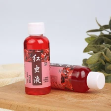 10-100ML Red Worm Liquid Scent Bait Fish Additive Fishing Attractant Lures C8H4