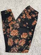 7 For All Mankind skinny Jeans Size 25 Floral Print Multi Colored