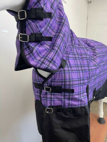 AXIOM 1800D BALLISTIC PURPLE TARTAN/BLK 220g COMBO RUG - 5' 0 CLEARANCE SALE - Picture 4 of 7