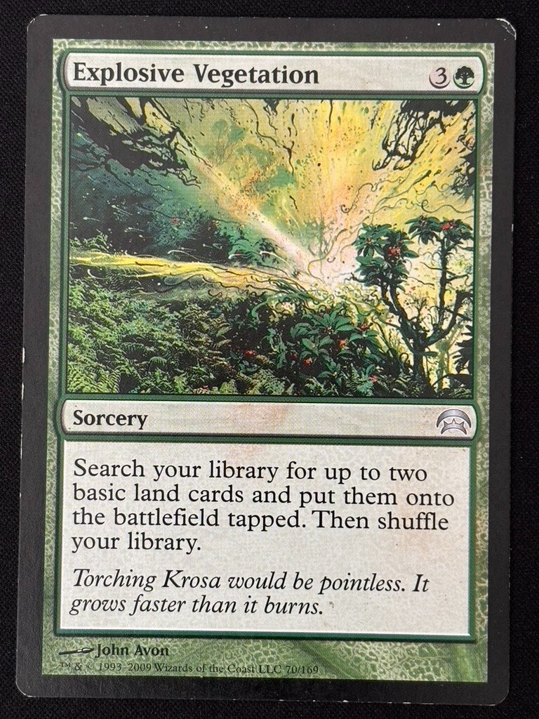 1x MTG Explosive Vegetation - Planechase (HOP) #70 - Magic the Gathering