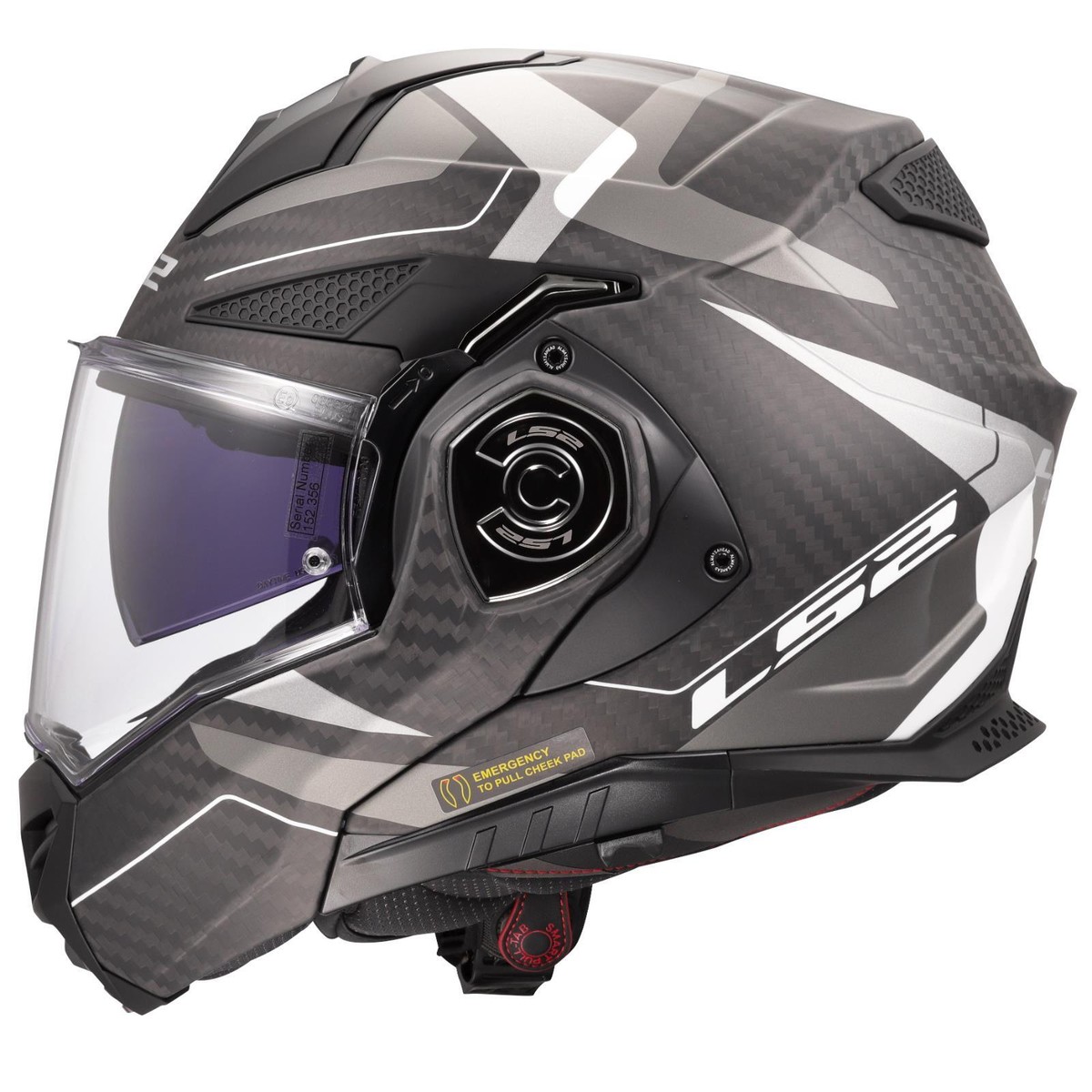 LS2 FF901 ADVANT X CARBON FIBRE MODULAR FLIP FRONT LS2 FF901 ADVANT X CARBON FIBRE MODULAR FLIP FRONT