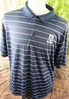 Nike Golf Dri-Fit Canterbury Golfschläger Kent blau Poloshirt. UK Herren Gr. XL