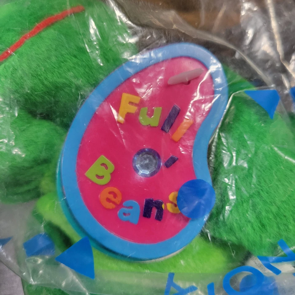 Tad Frog 1998 Avon March Piedra de Nacimiento Gorro Peluche Etiquetas Coleccionables Paquete Original Foto 4 de 4