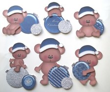 3D UPick Boy Girl Christmas Bear PJs Scrapbook Card Embellishment