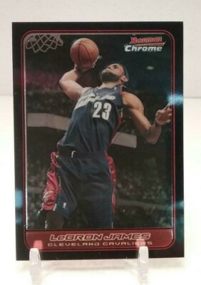 LeBRON JAMES 2006 07 Bowman Chrome Basketball NBA #22 SICK DUNK Cav's Lakers