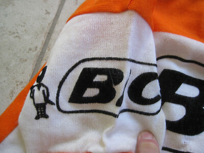 Maillot cycliste BIC 70'S acrylique orange Au tour de France