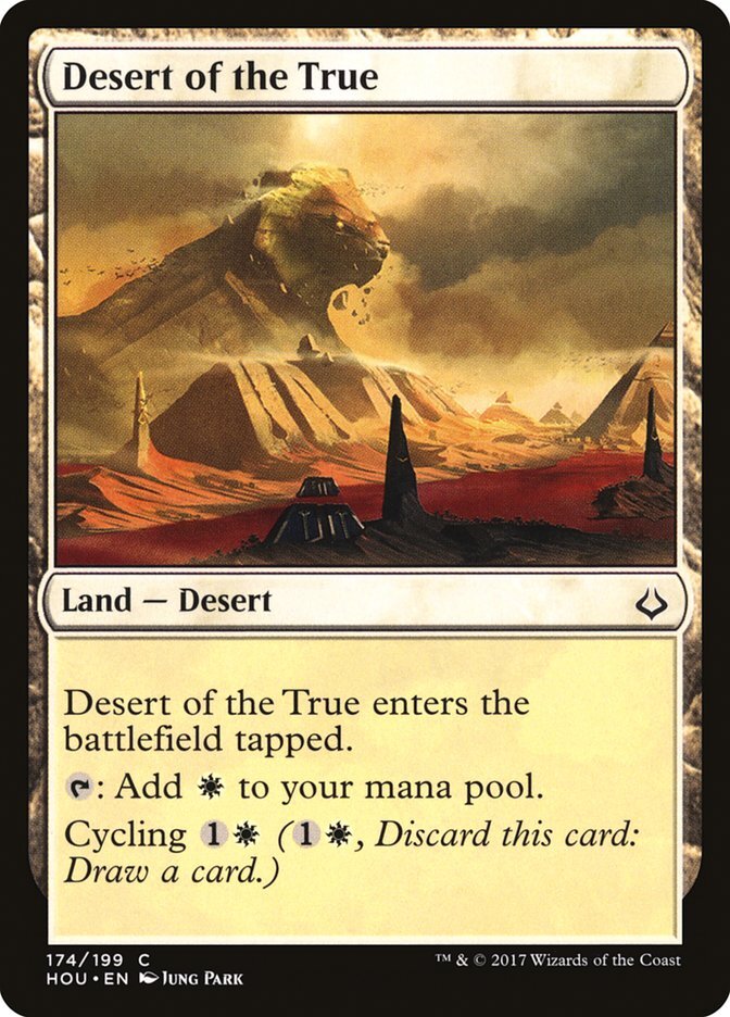 Magic the Gathering Hour of Devastation Common Foil Desert of the True #174
