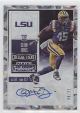 2016 Contenders Draft Picks College Ticket Cracked Ice 8/23 Deion Jones Auto 5ov