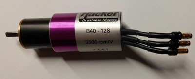 Hackermotor B40-12S mit Getriebe +4,4:1  3500 rpm/V  Innenläufer