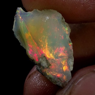 Natural Opal Rough 05.60 Cts Dry Ethiopian Opal Rough, Welo Opal Raw Fire Opal