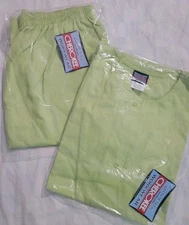 Cherokee Authentic Workwear Scrub Set Celery Green Pants L Petite Labcoat L NWT