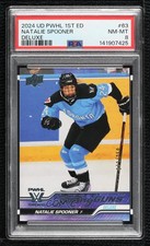 2024 Upper Deck Pwhl 1st Natalie Spooner #63 Deluxe Young Guns 072/250 PSA 8