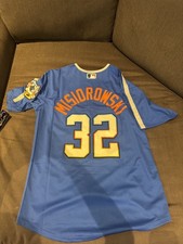 Jacob Misiorowski Milwaukee Brewers Wisco alternativo para hombre talla grande