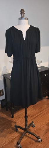 Nursing Queen Dress. Black, Short Sleeves, Size M
