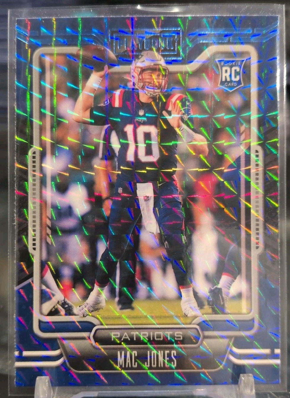 2021 Panini Playbook #109 Mac Jones RC Rookie Mosaic Parallel 49ers QB