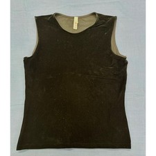 Victoria's Secret Sleeveless Velvet Tank Top Black Size M
