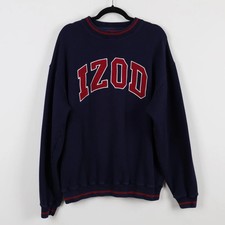Vintage 90s Izod Double Layer Crew Neck Sweater IZOD Pullover Sweatshirt Large